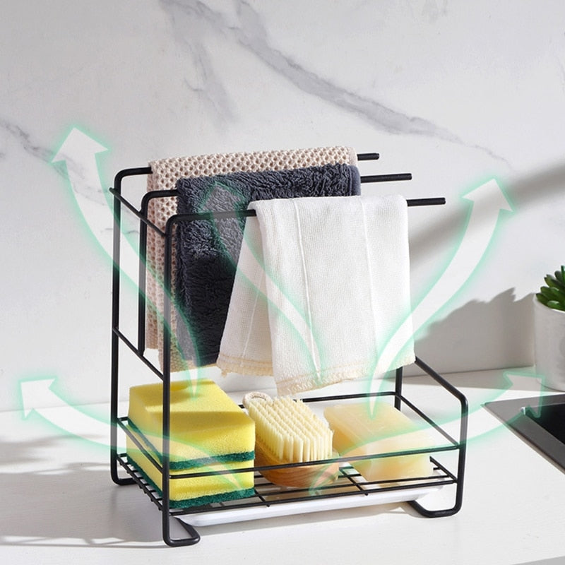 Space Saving Sink Storage Rack Organizer