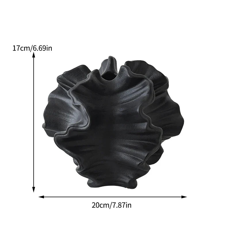 Simple Beige Ceramic Vase Nordic Style Decor - Befez