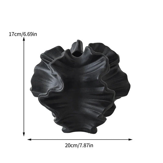 Simple Beige Ceramic Vase Nordic Style Decor - Befez