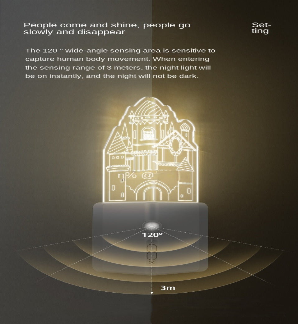 Colorful 3D LED Plug Night Light