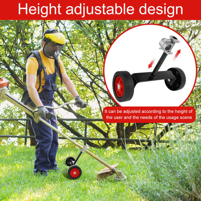 Adjustable Lawn Mower Support Wheel Kit