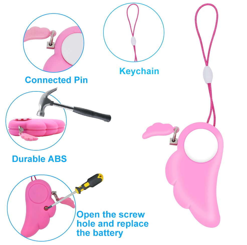 Compact Personal Safety Keychain Alarm