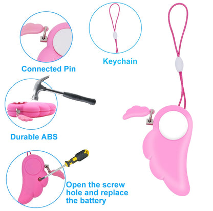 Compact Personal Safety Keychain Alarm
