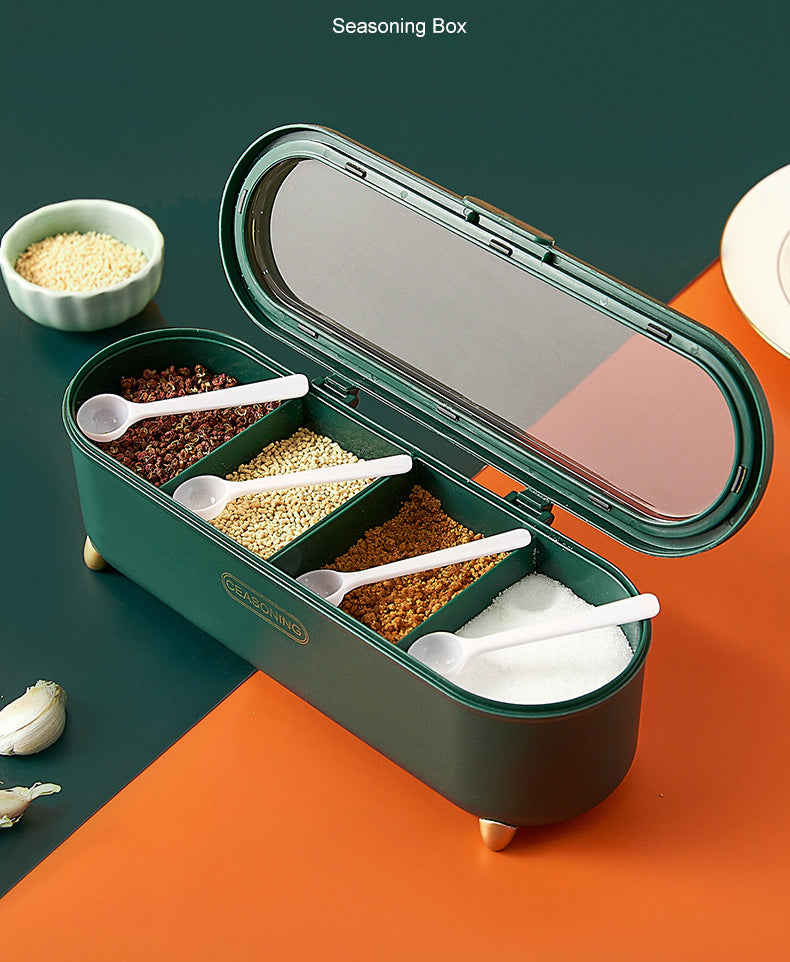 Compact Adjustable Spice Storage Container