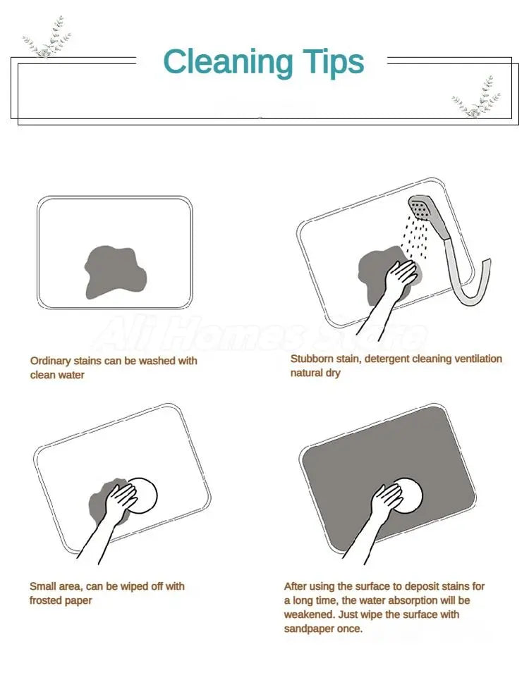 Non-Slip Fast Dry Bathroom Mat