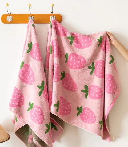Plush Pink Beach Towel