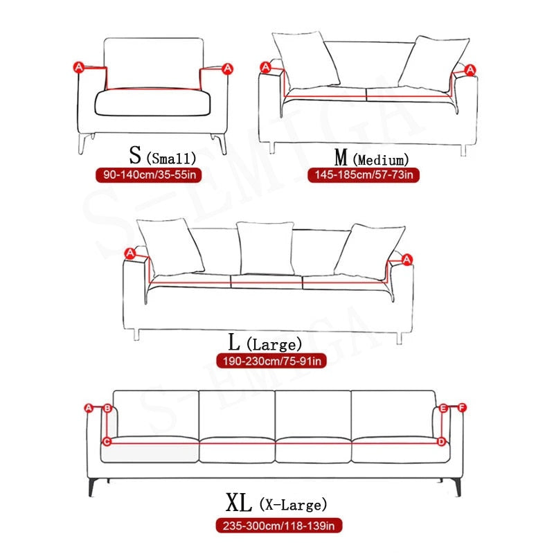 Stylish Slip Resistant Stretch Sofa Protector