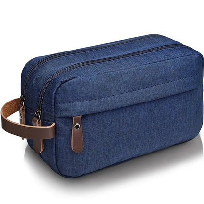 Waterproof Travel Toiletry Bag with Leather Strap