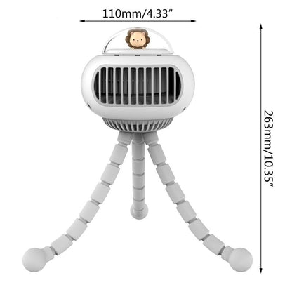 Compact Lightweight Baby Stroller Fan