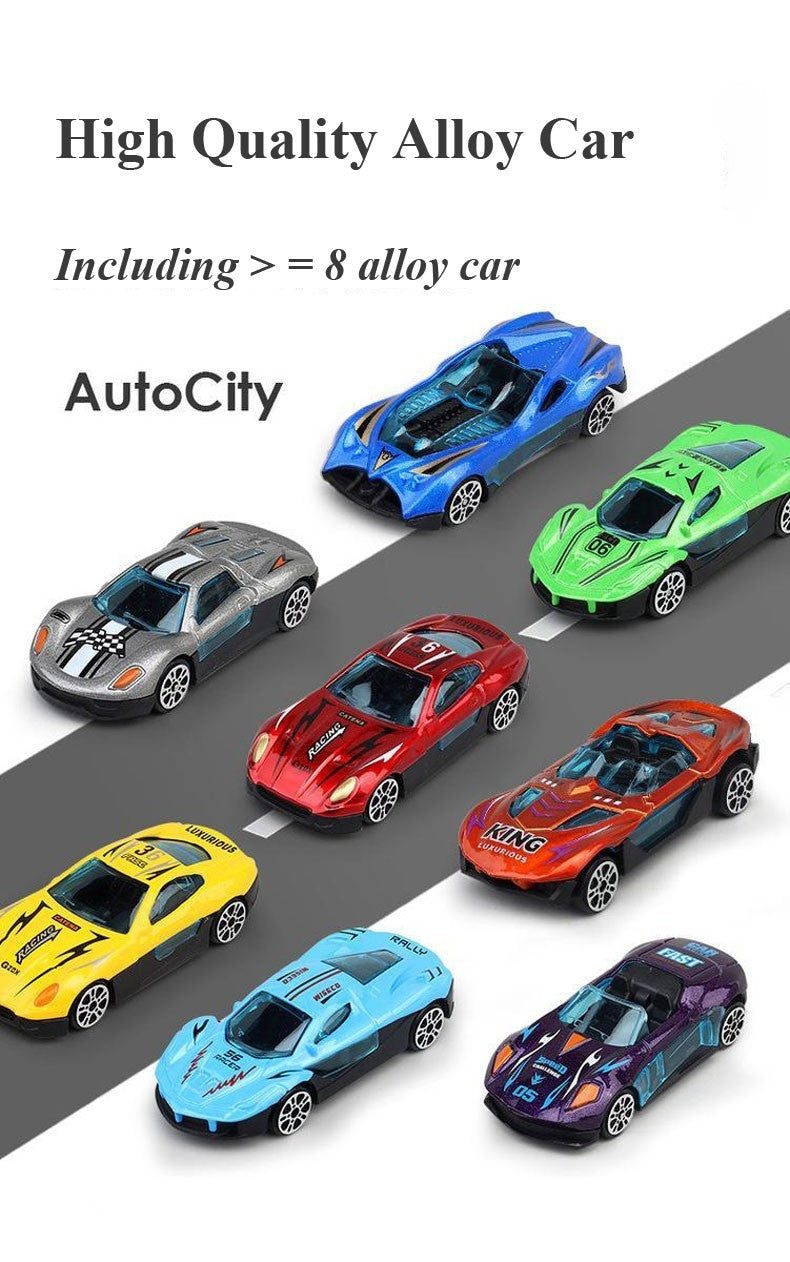 Ultimate Toy Racing Trailer Set with Cars and Track