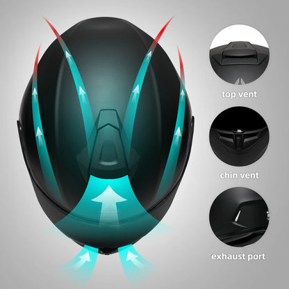 Befez | Premium Full Face Motorcycle Helmet with Clear Shield