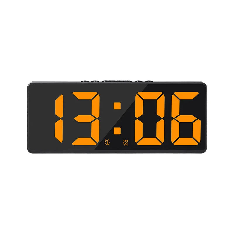 Compact LED Alarm Clock with Night Light