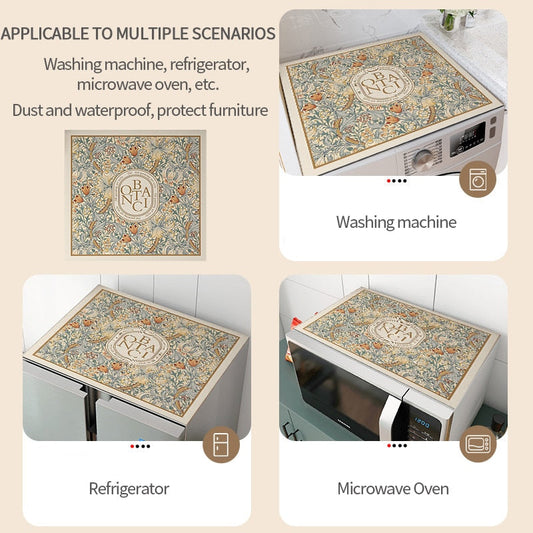 Vintage Flower Washing Machine Protector Mat - Befez