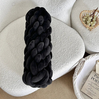 Woven Throw Pillow – Large Decorative Cushion for Home
