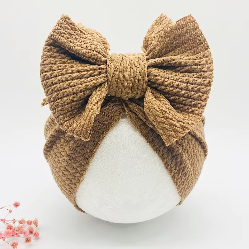 Soft Baby Beanie with Cute Bow Headband