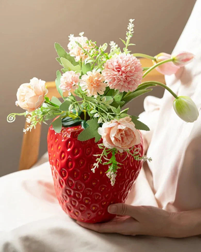 Pretty Pink Flower Vase