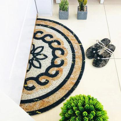 Stylish Half Circle Welcome Mat - Befez