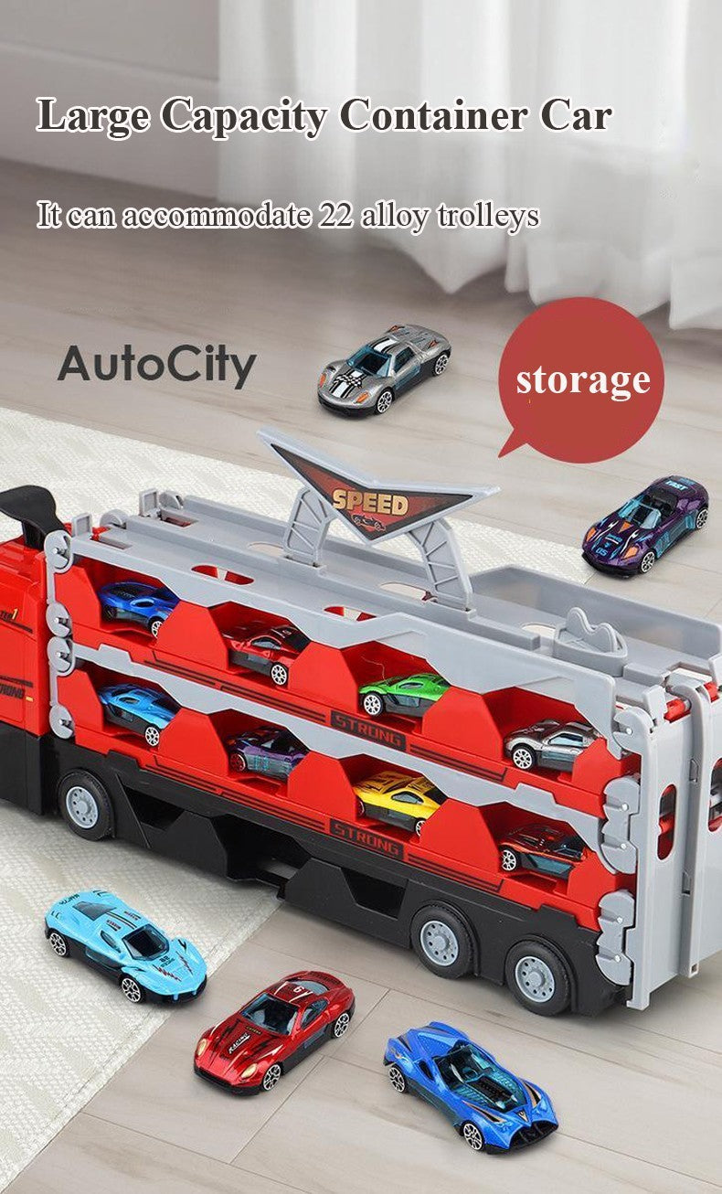 Ultimate Toy Racing Trailer Set with Cars and Track