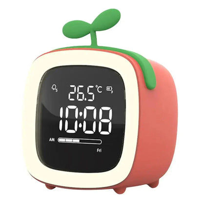 Colorful Bunny LED Clock with Nightlight for Kids Bedrooms