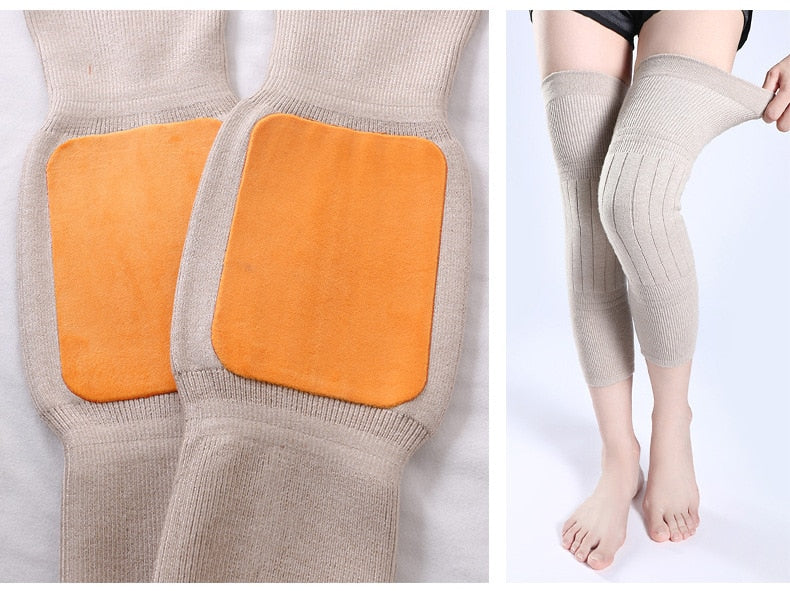 Cozy Thermal Knee Warmers for Cold Weather