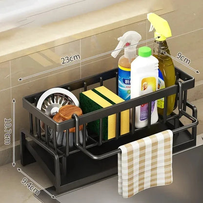 Practical Sink Caddy with Sponge Tray & Soap Holder