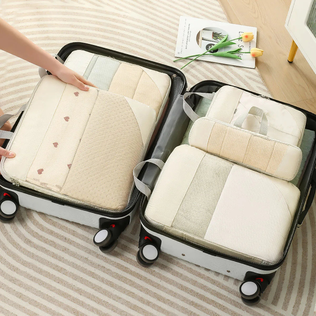 Compact Travel Storage Bag Set 5pc Waterproof