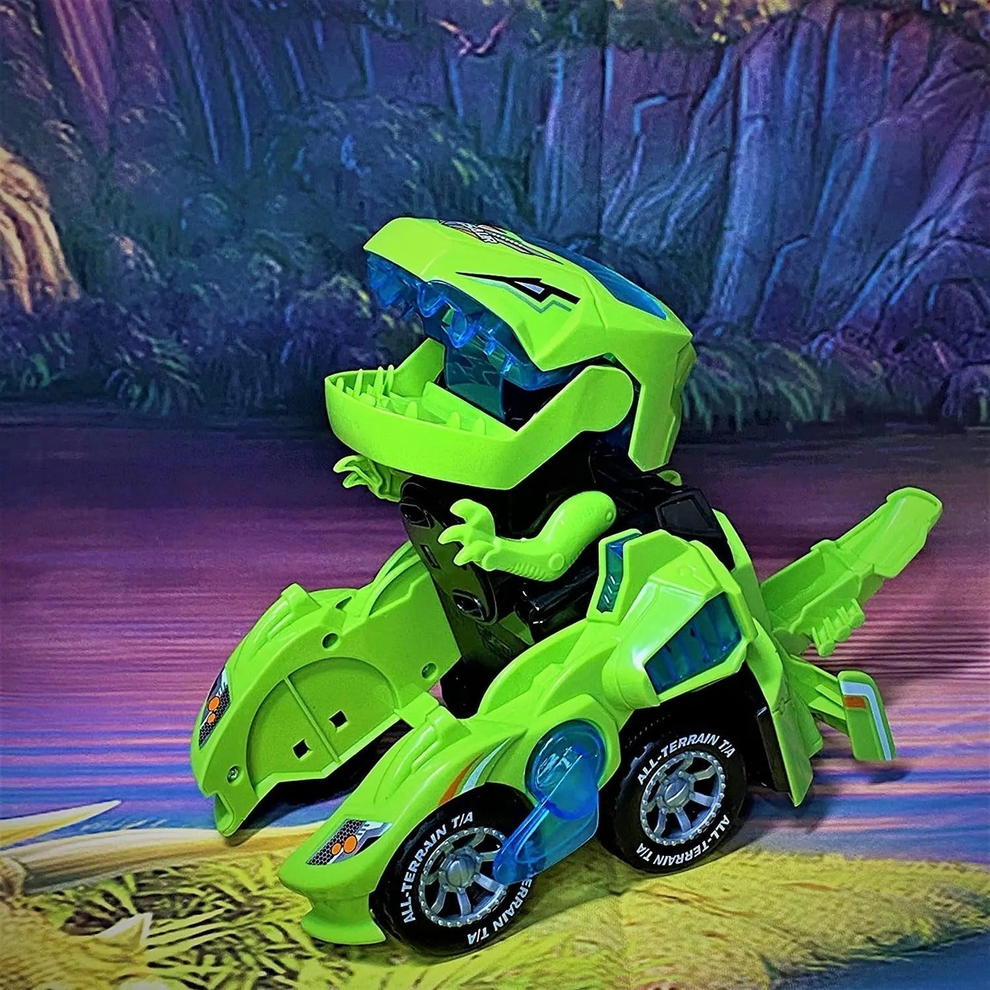 Fun LED Remote Control Dinosaur Toy Car