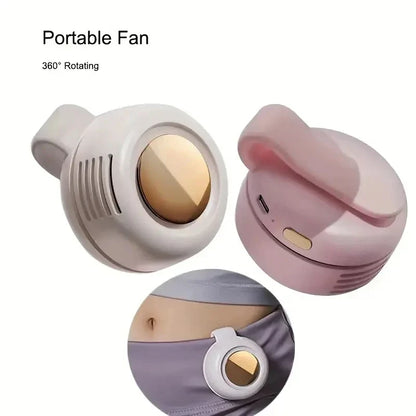 Compact Personal Clip Fan with USB Rechargeable Design