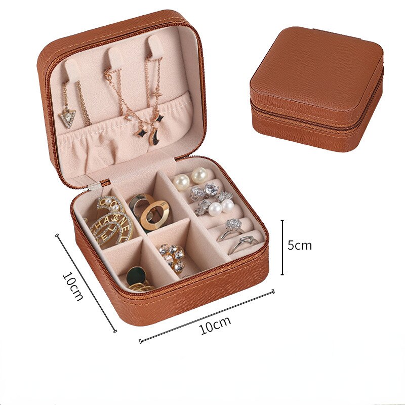 Compact Travel Jewelry Storage Case