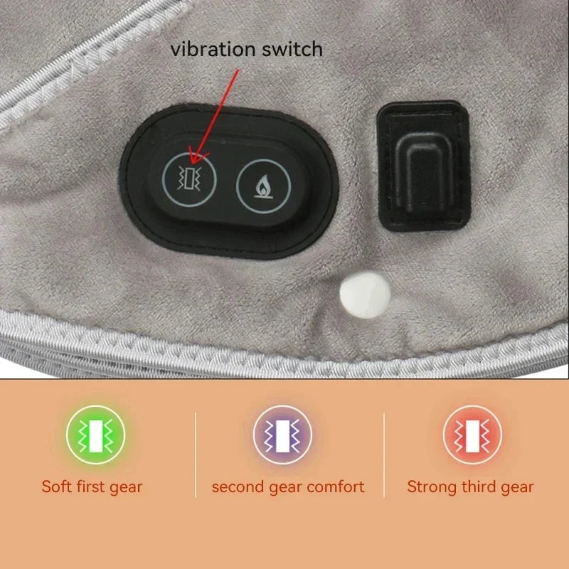 Cozy Heated Massage Cushion for Neck and Shoulders