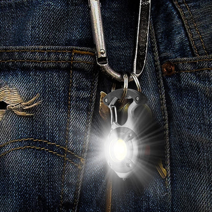 Compact Multi Tool LED Keychain Flashlight