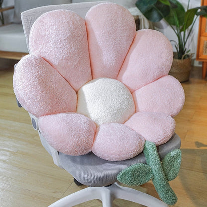 Befez | Yellow Floral Comfortable Chair Cushion