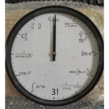 Educational Math Wall Clock Decoration