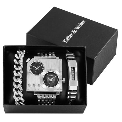 Stylish Quartz Square Watch Box Set