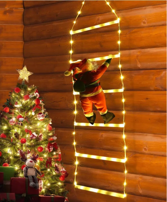 Colorful LED Christmas Climber Decoration with Ladder - Befez