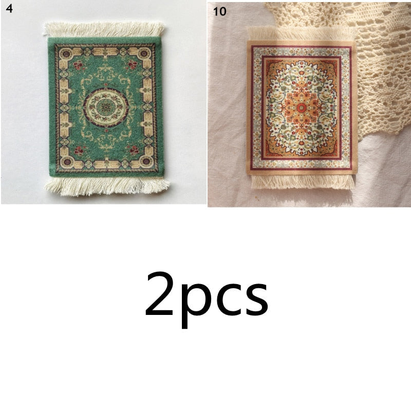 Small Vintage Rug Drink Coaster
