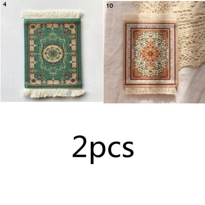 Small Vintage Rug Drink Coaster
