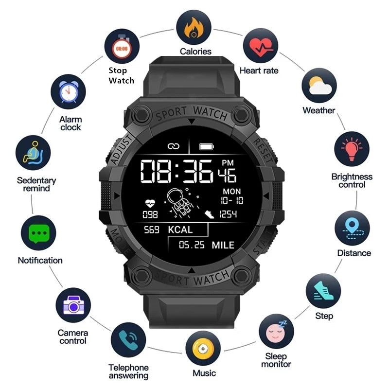 Fitness Tracker Bluetooth Smartwatch