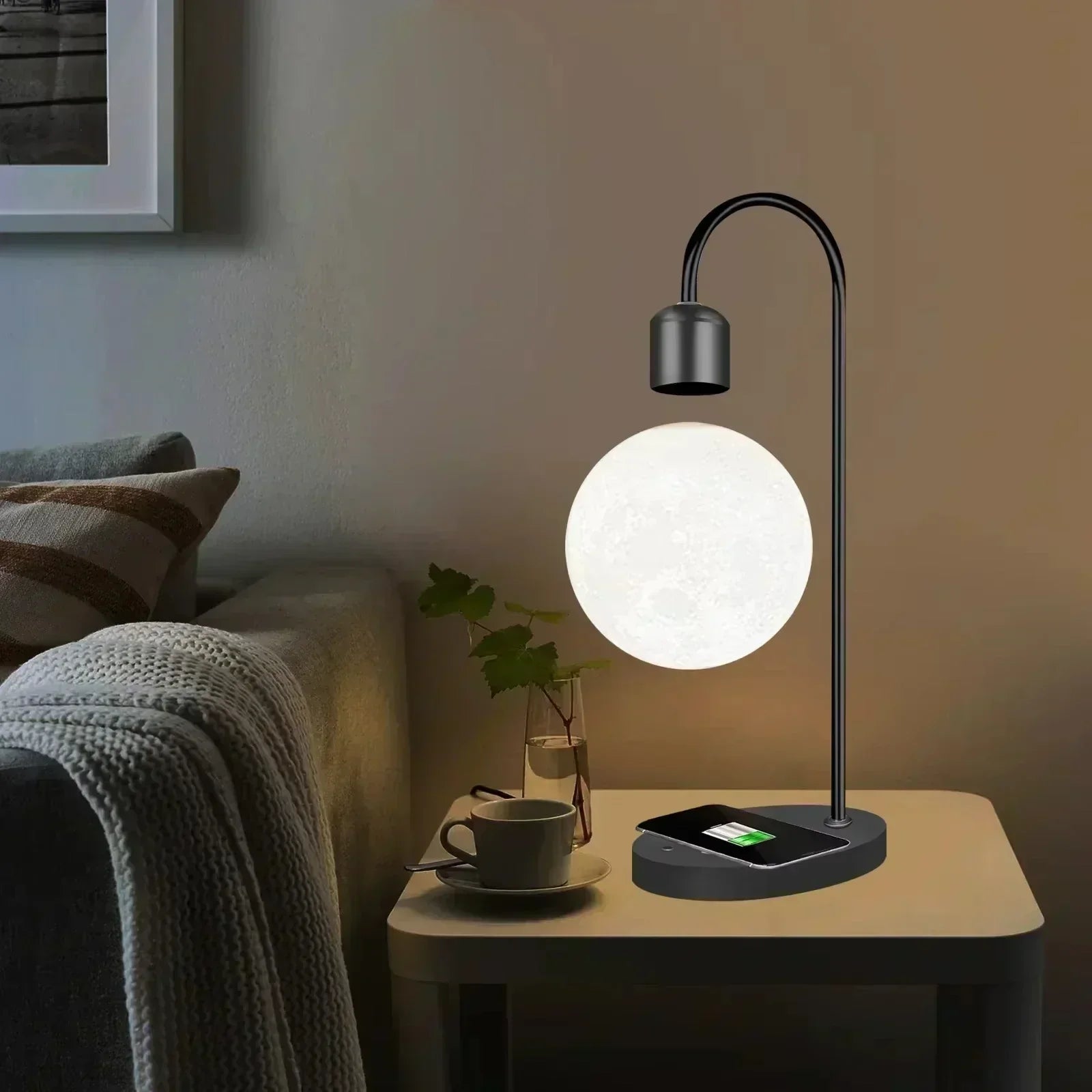 Floating LED Night Lamp with Wireless Charger - Befez