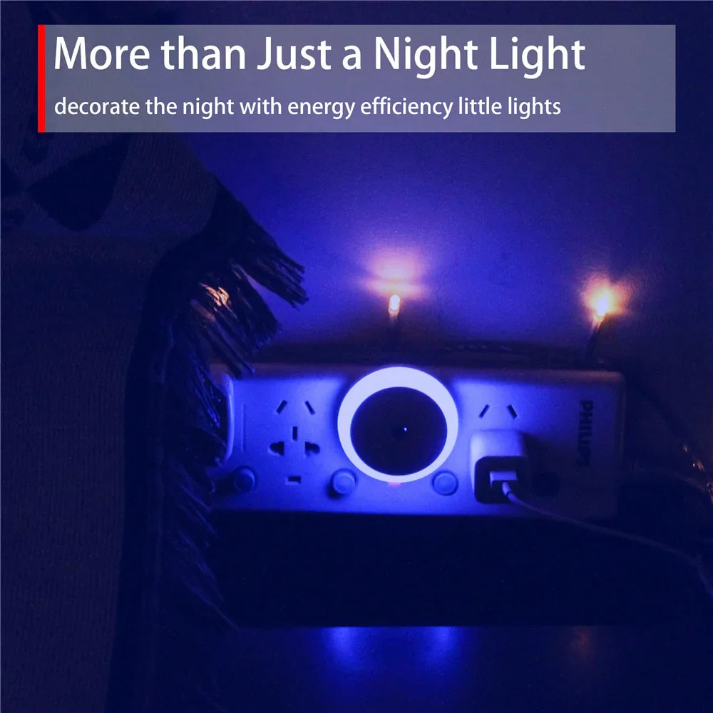 Smart LED Night Light with Auto Dimmer and Sensor