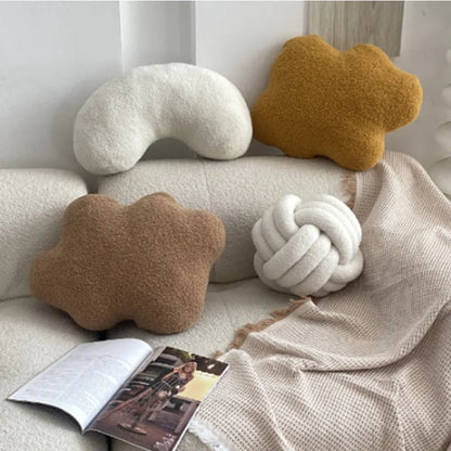 Soft Abstract Throw Pillow