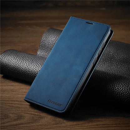 Premium Leather iPhone Cover with Strong Magnet