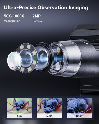 Compact Digital Microscope for Electronics Soldering Repair