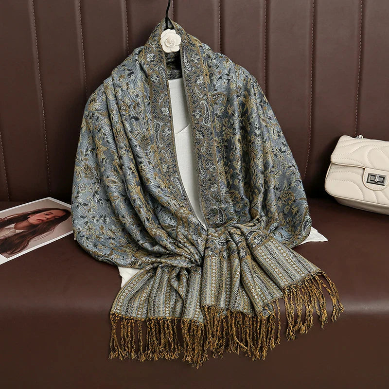 Soft Cashmere Women's Scarf Luxury Warm Print