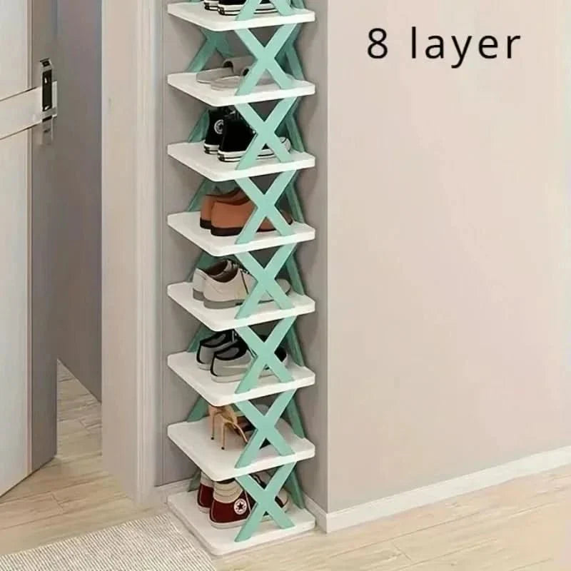 Space Saving Stackable Shoe Rack Organizer