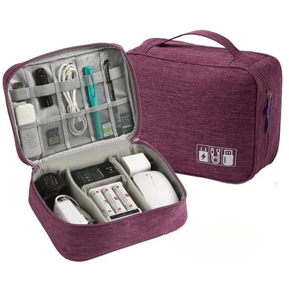 Premium Travel Cable Organizer Bag Waterproof Storage