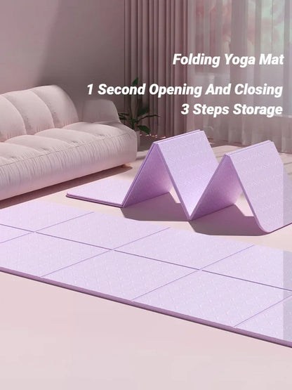 Ultra Thin Foldable Yoga Mat Non Slip Eco Friendly
