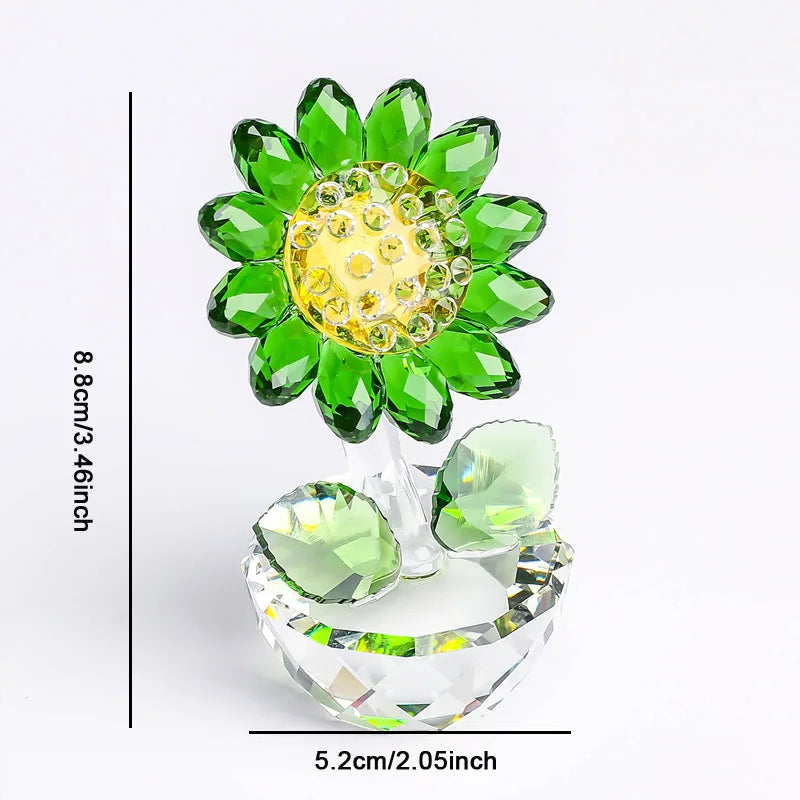 Beautiful Glass Floral Lamp