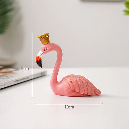 Stylish Pink Flamingo Home Decor Figure
