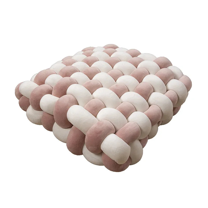 Plush Textured Knot Pillow